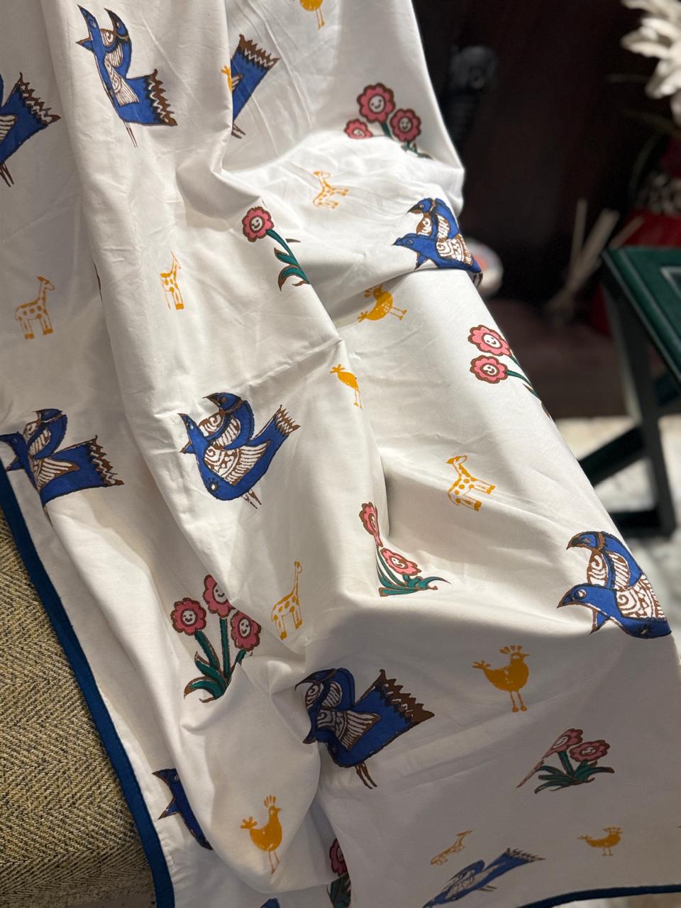 Bird Tales: 3-Layered Reversible Dohar for Kids (0–7 Years)