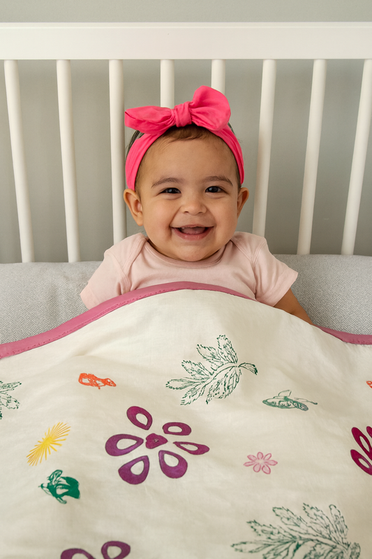 Sunbeam Meadow: 3-Layered Reversible Dohar for Kids (0–7 Years)