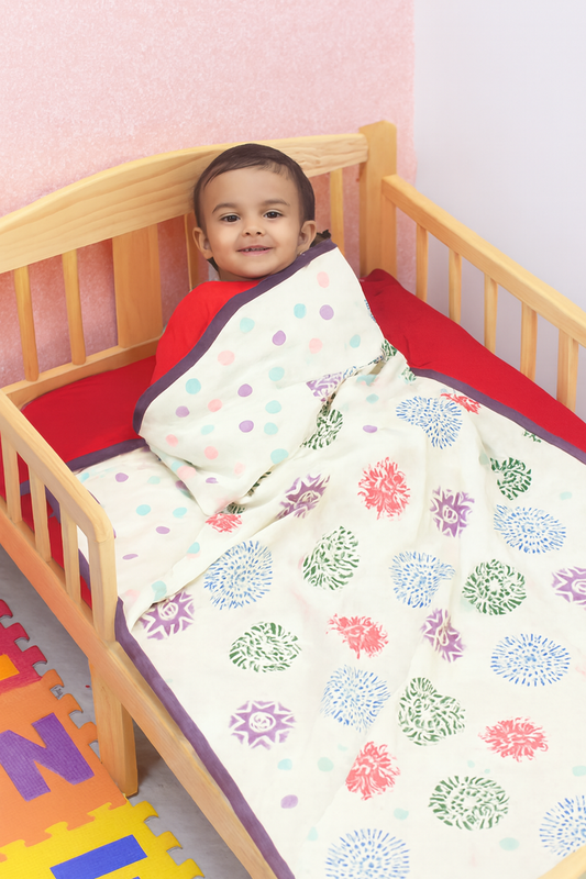 Joy Nest: 3-Layered Reversible Dohar for Kids (0–7 Years)