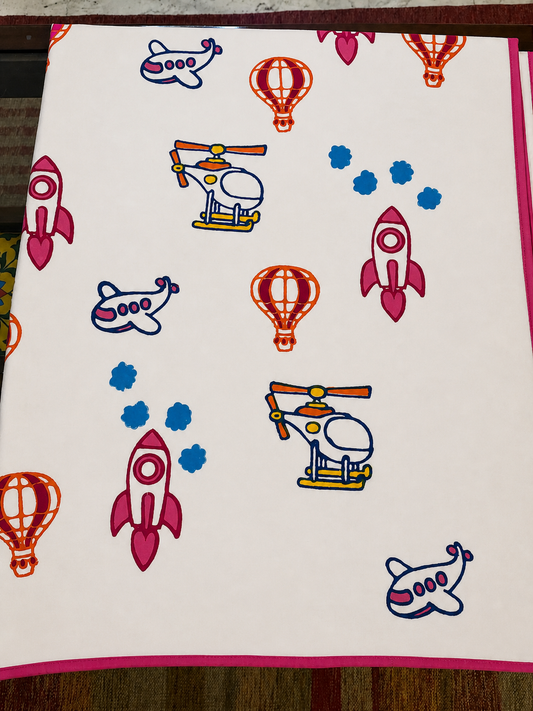 Sky Safari: 3-Layered Reversible Dohar for Kids (0–7 Years)