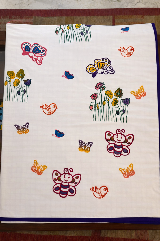 Stardust Garden: 3-Layered Reversible Dohar for Kids (0–7 Years)