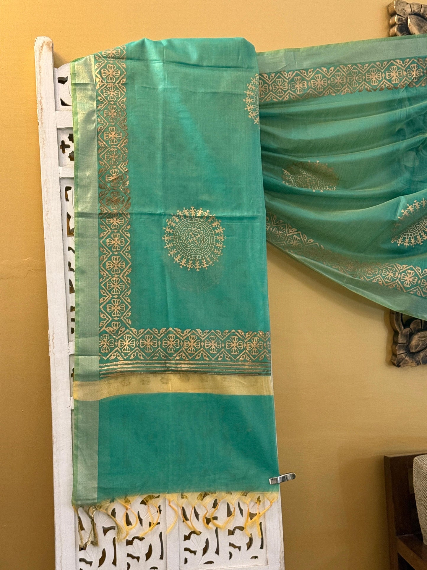 Harika - Green Chanderi Silk Dupatta