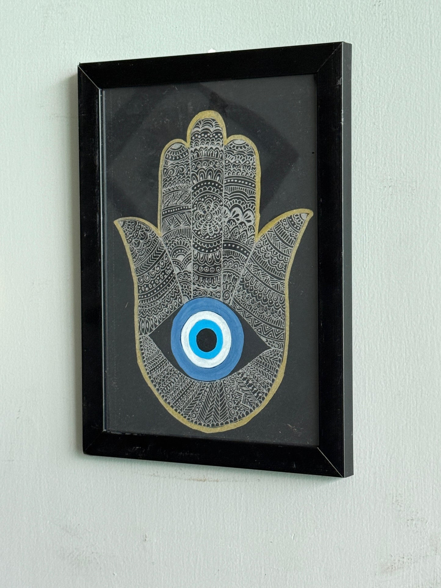 The Hamsa of Sacred Protection(Guardian Series) - Mandala Art
