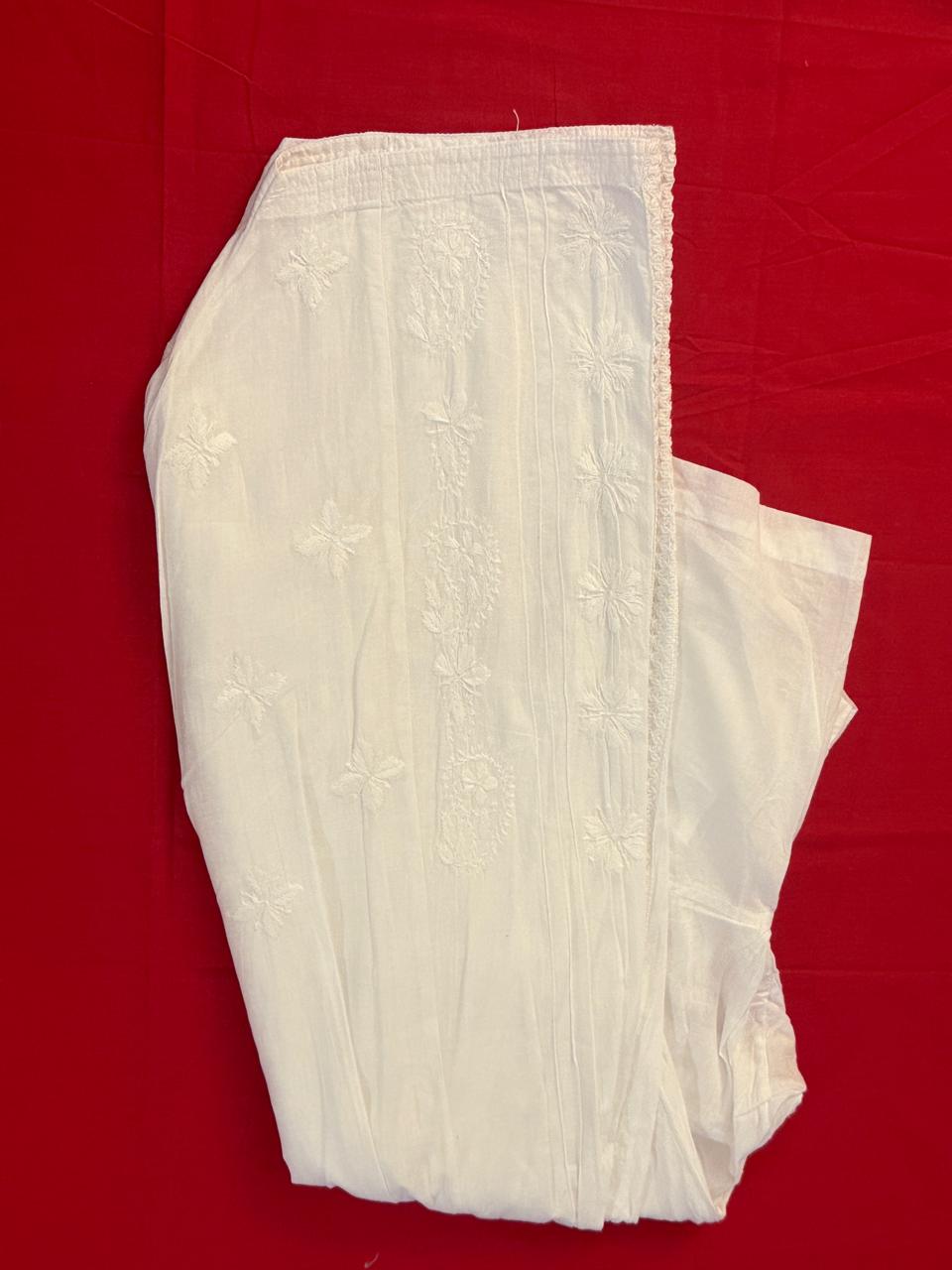 Salwar (Chikankari Free Size Bottom)