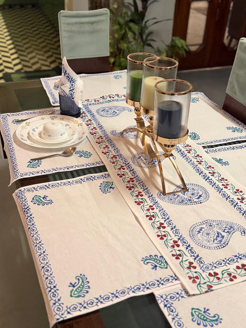 Darbar – Hand Block Printed Table Linen Set