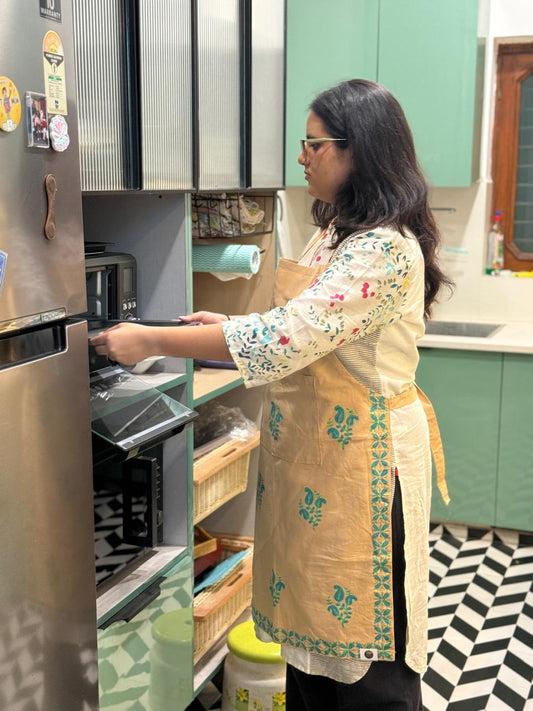 Cook in Craft – Hand Block Printed Apron