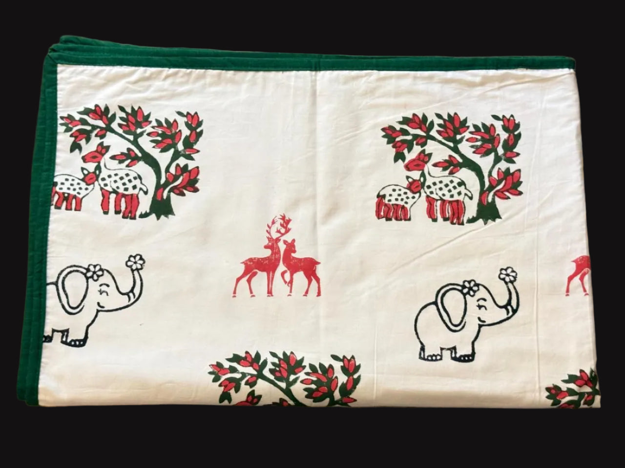 Forest Whispers: 3-Layered Reversible Dohar for Kids (0–7 Years)