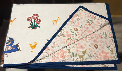 Bird Tales: 3-Layered Reversible Dohar for Kids (0–7 Years)