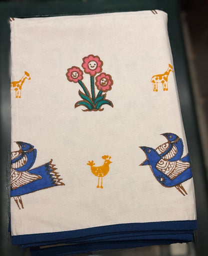 Bird Tales: 3-Layered Reversible Dohar for Kids (0–7 Years)