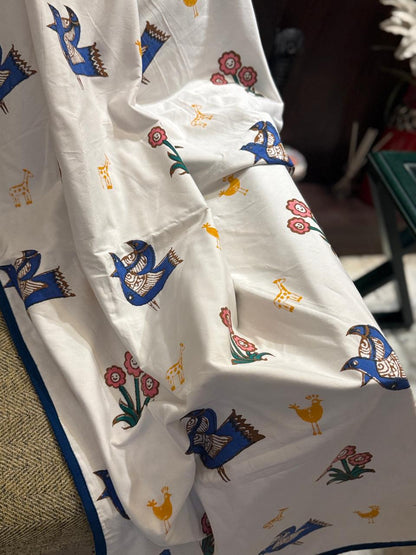 Bird Tales: 3-Layered Reversible Dohar for Kids (0–7 Years)