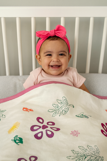 Sunbeam Meadow: 3-Layered Reversible Dohar for Kids (0–7 Years)