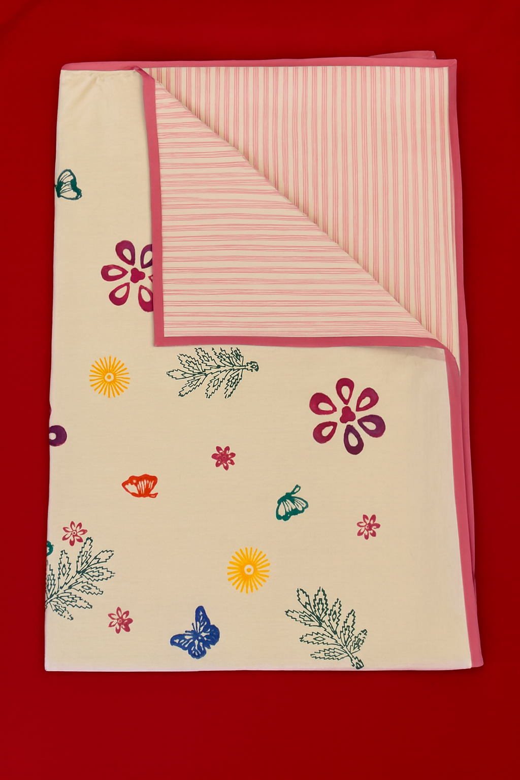 Sunbeam Meadow: 3-Layered Reversible Dohar for Kids (0–7 Years)