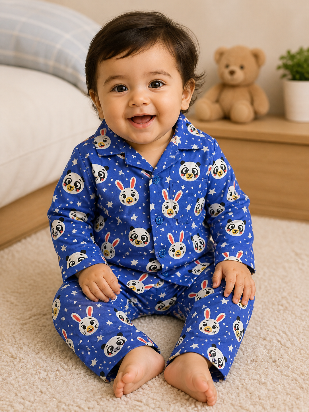 Panda Bunny Dream Night suit 🐼🐰🌙