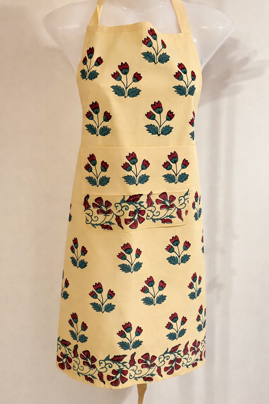 Hostess Harmony – Hand Block Printed Cotton Apron