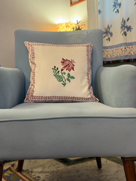 Gudhal – Ivory Cotton Cushion Covers (Set of 2)