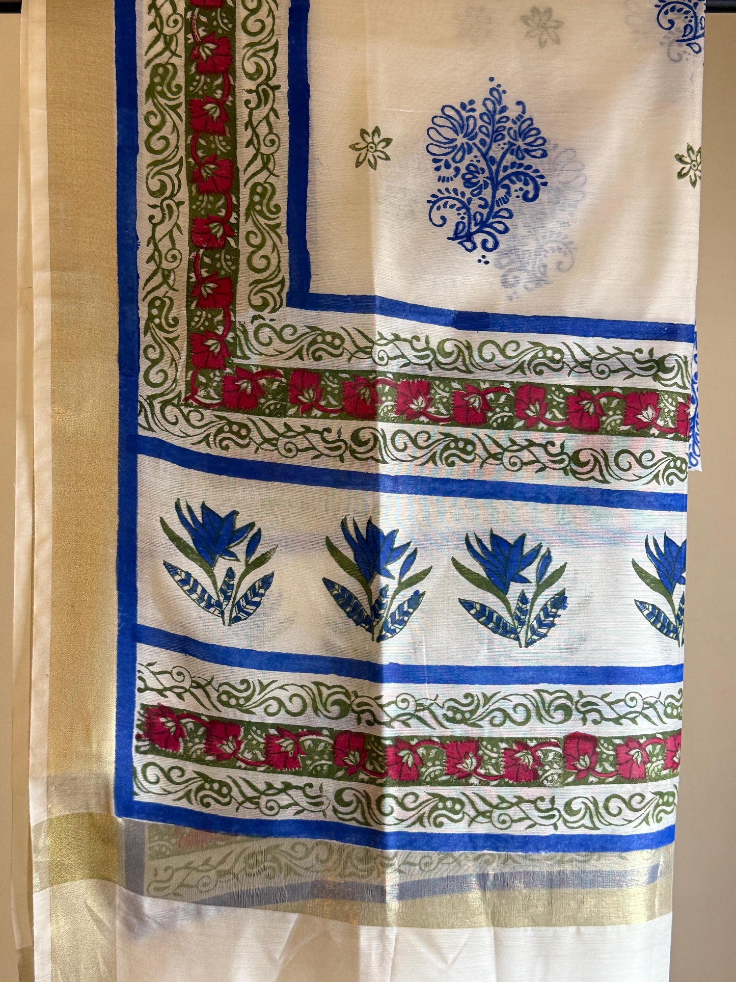 Gulbahar – White Chanderi Silk Dupatta
