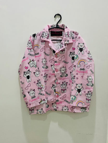 Sleepy Kitty Night suit 😺💖✨