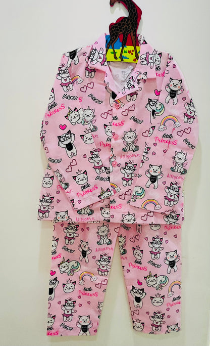 Sleepy Kitty Night suit 😺💖✨