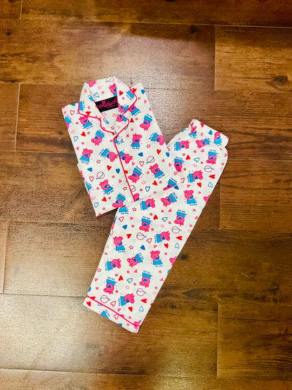 Piggy Love Night suit 🐷❤️⭐