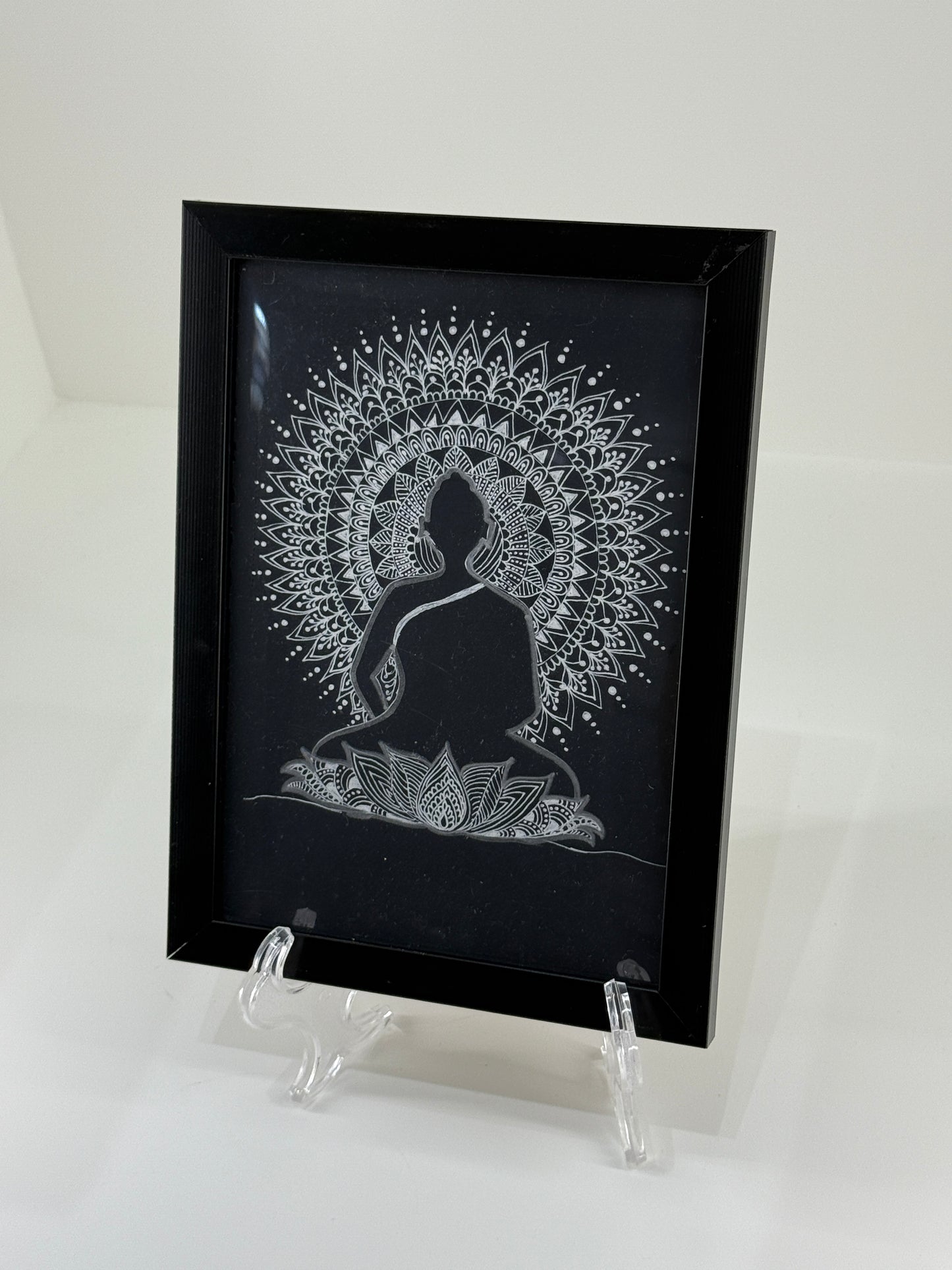 Lunar Lotus Buddha - Mandala Art