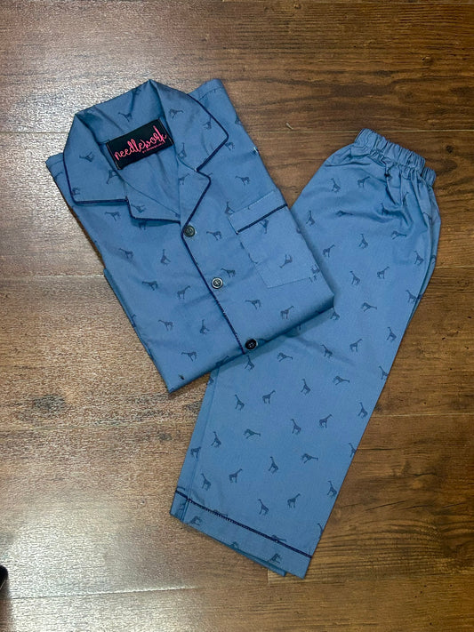 Dreamy Giraffe Night suit 🦒💙