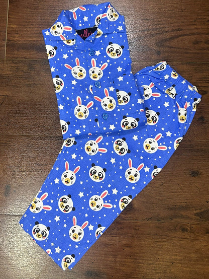 Panda Bunny Dream Night suit 🐼🐰🌙