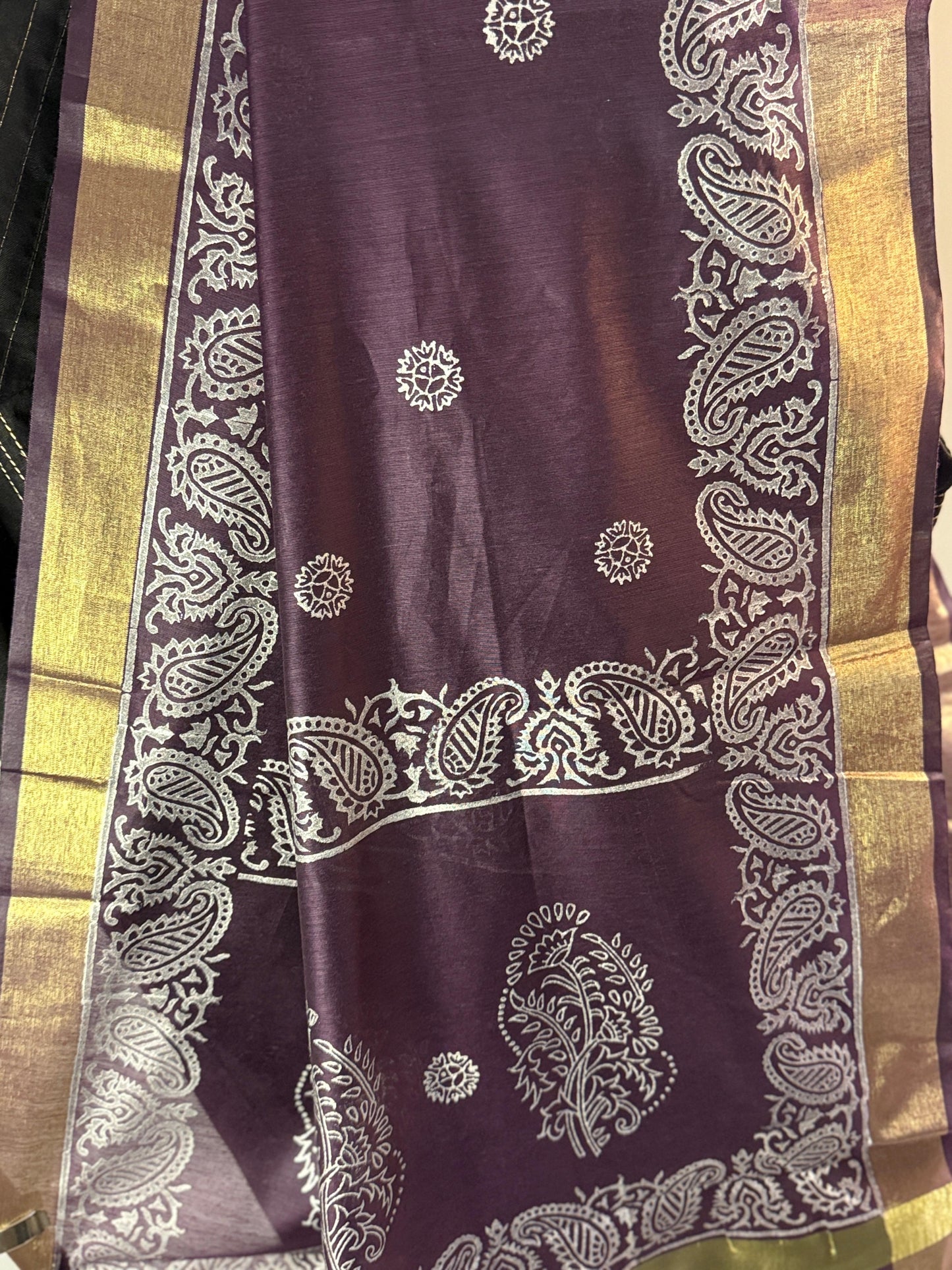 Jamuni – Purple Chanderi Silk Dupatta