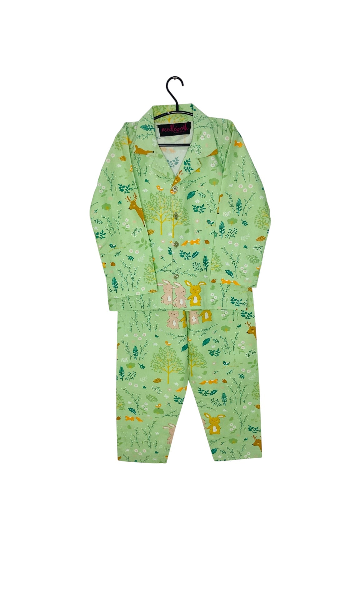 Forest Fantasy Night suit 🌿🦌🐇