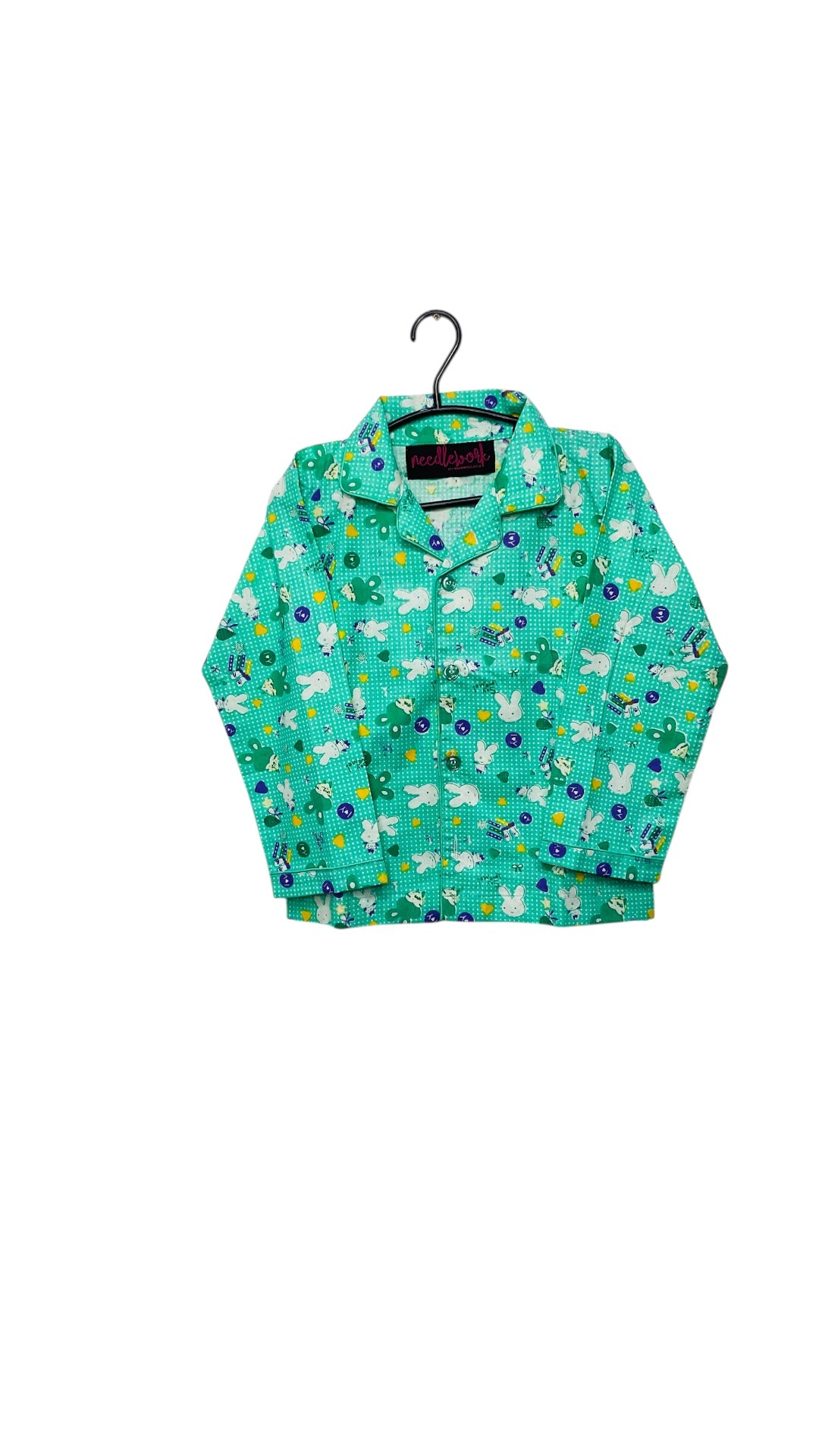 Bunny Hop Night suit (Green) 🐇 🌸