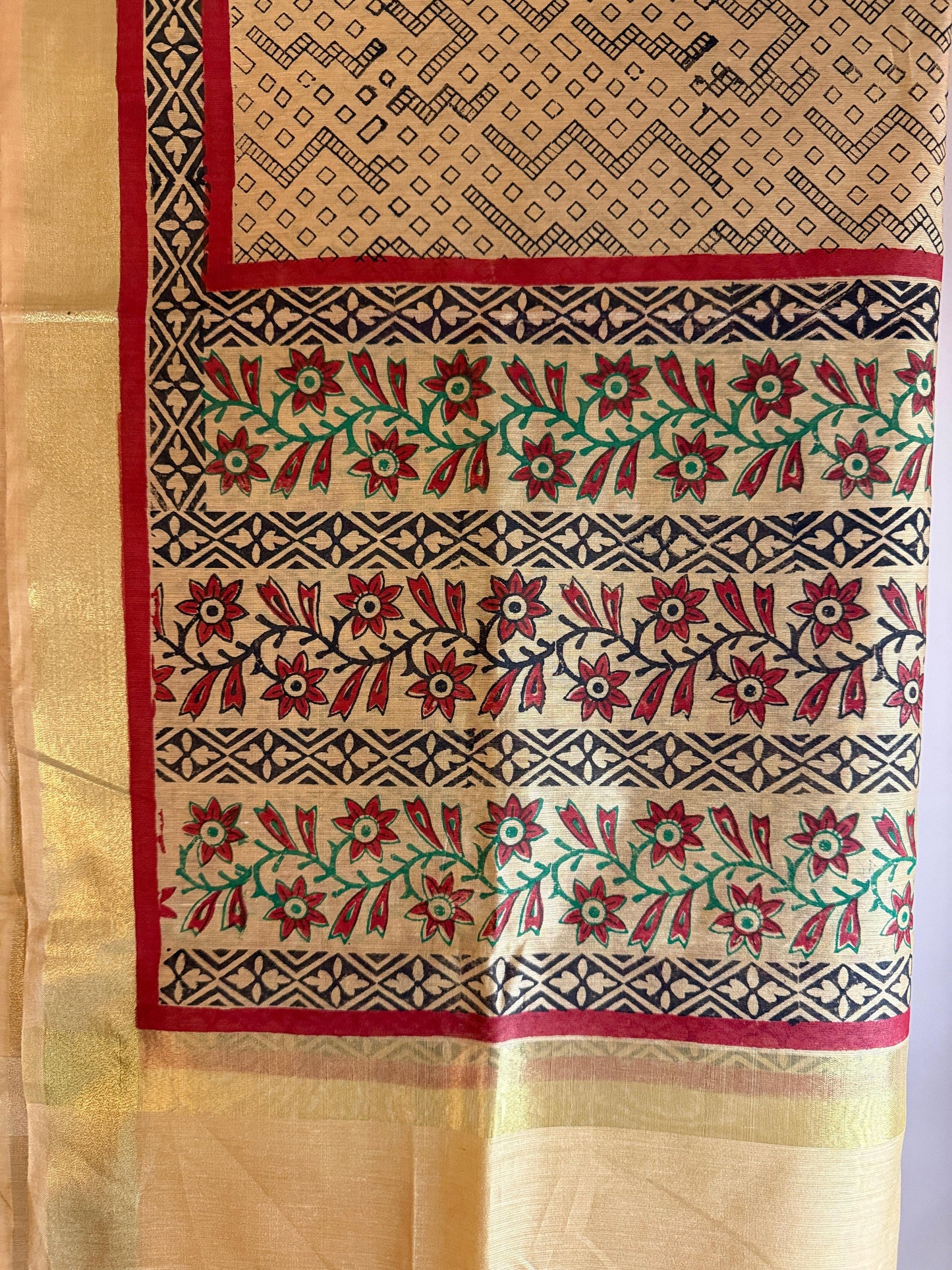 Saanjh – Beige Chanderi Silk Dupatta