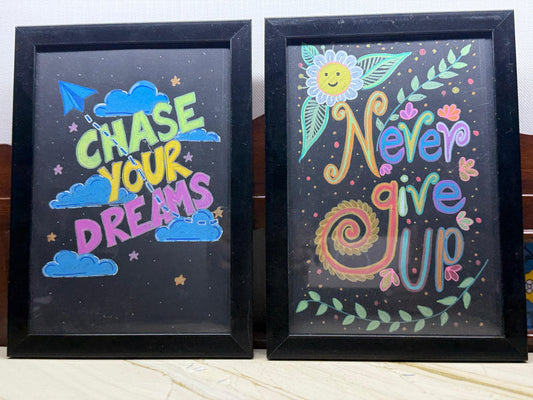 Sapnon Ki Udaan – Set of 2 Motivational Frames