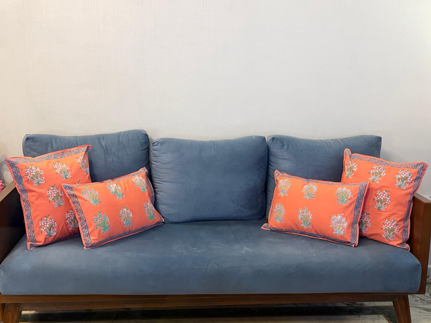 Peach Blossom Cushion Covers (Set of 2)