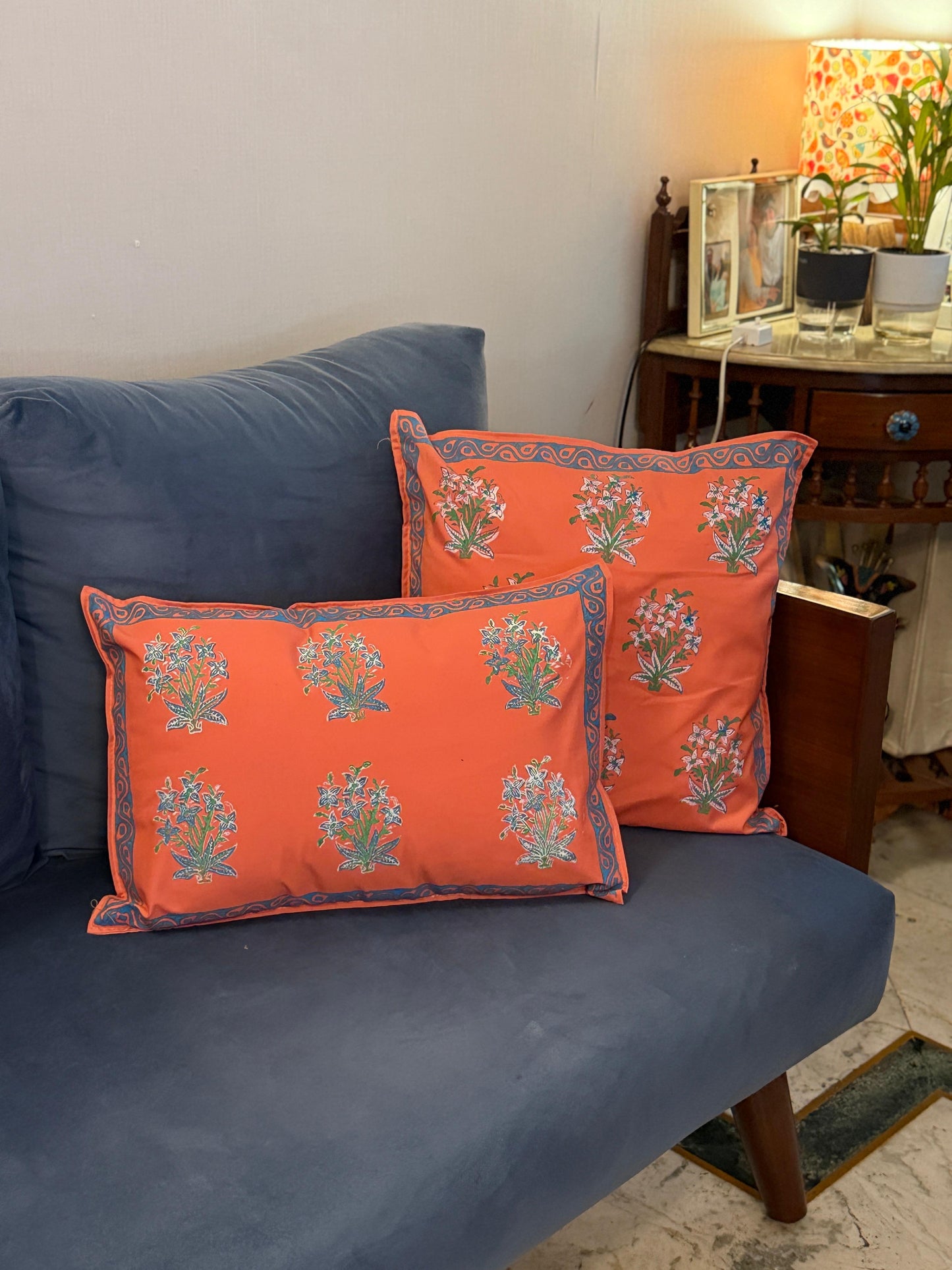 Peach Blossom Cushion Covers (Set of 2)