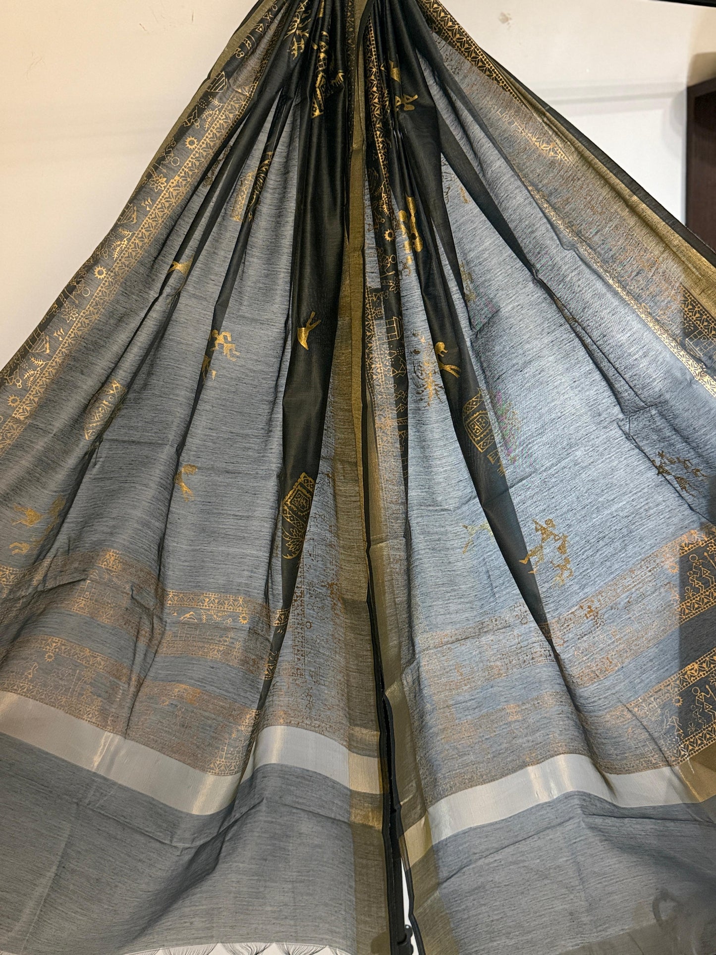 Shobhita – Grey Chanderi Silk Dupatta