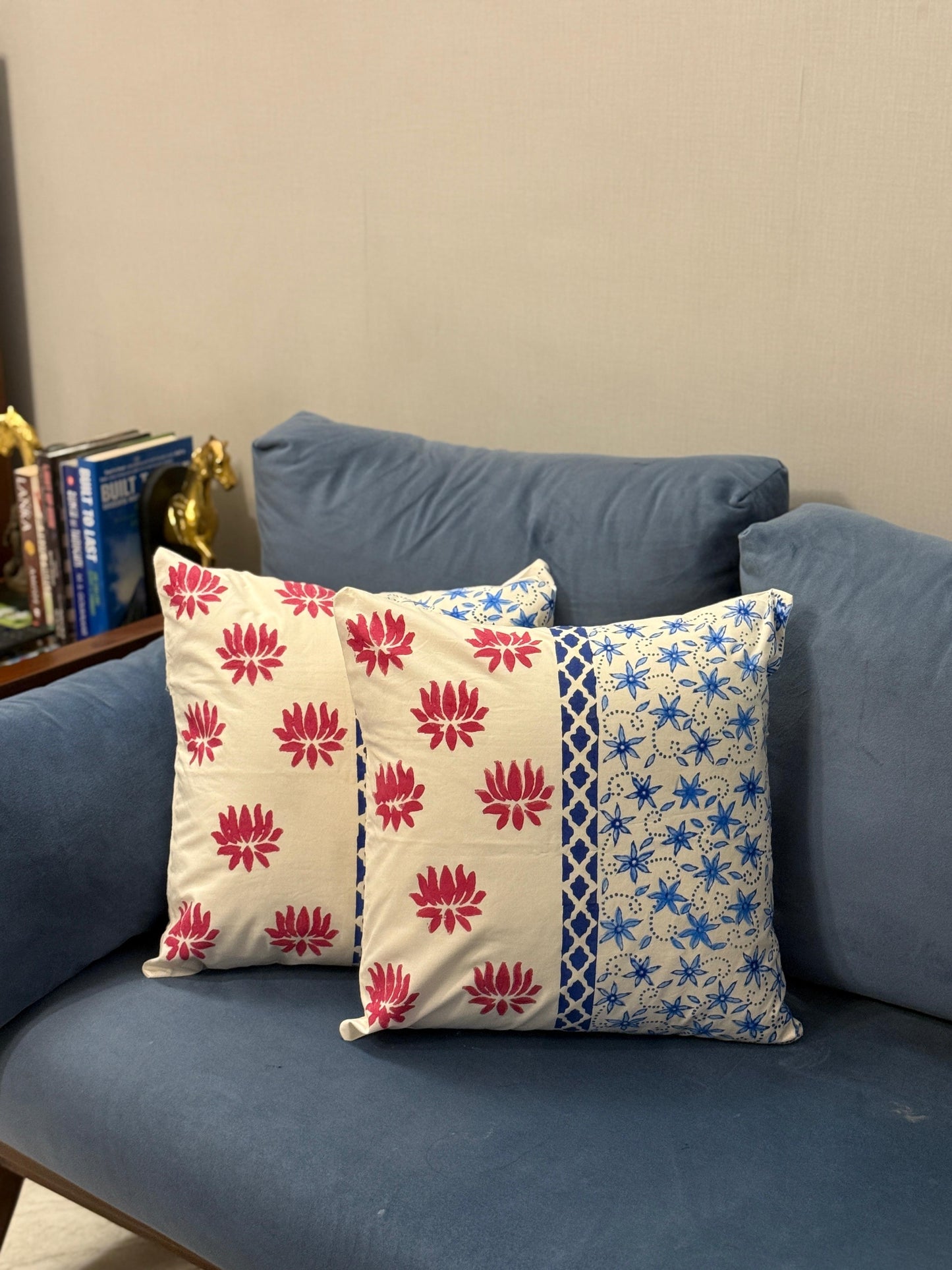 ChandniPhool – Ivory Cotton Cushion Covers (Set of 2)