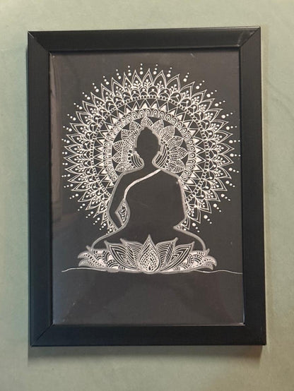 Lunar Lotus Buddha - Mandala Art
