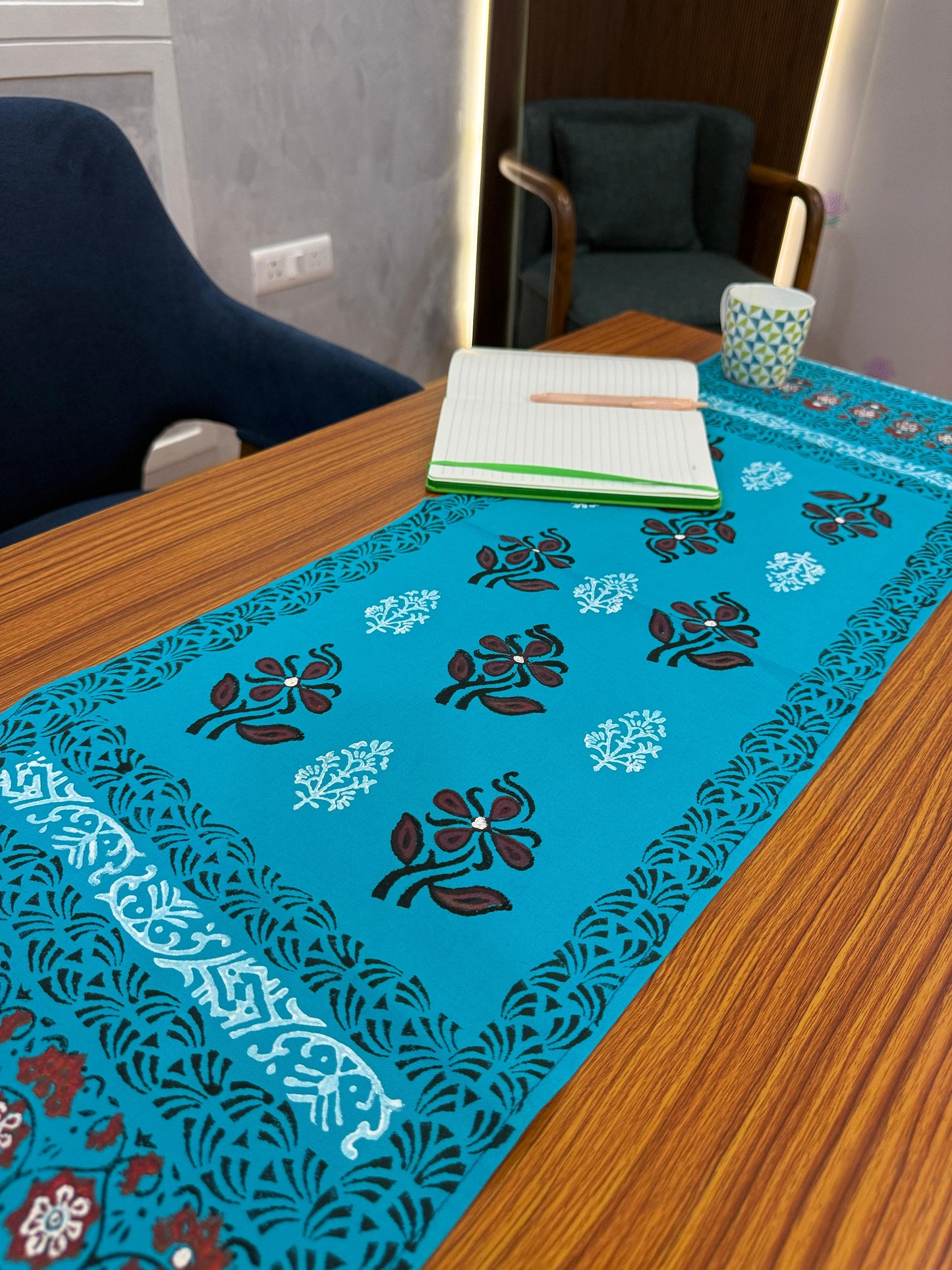 Ruhira – Hand Block Printed Multipurpose Cotton Runner