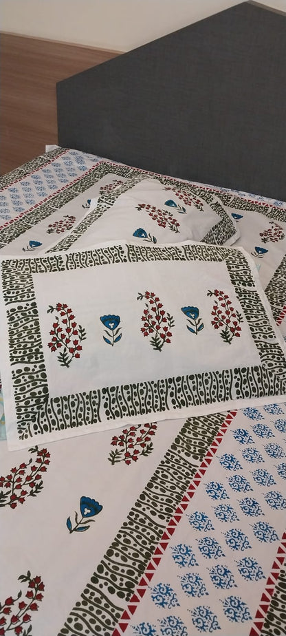 Sheetal – Hand Block Printed Diwan Bedsheet Set