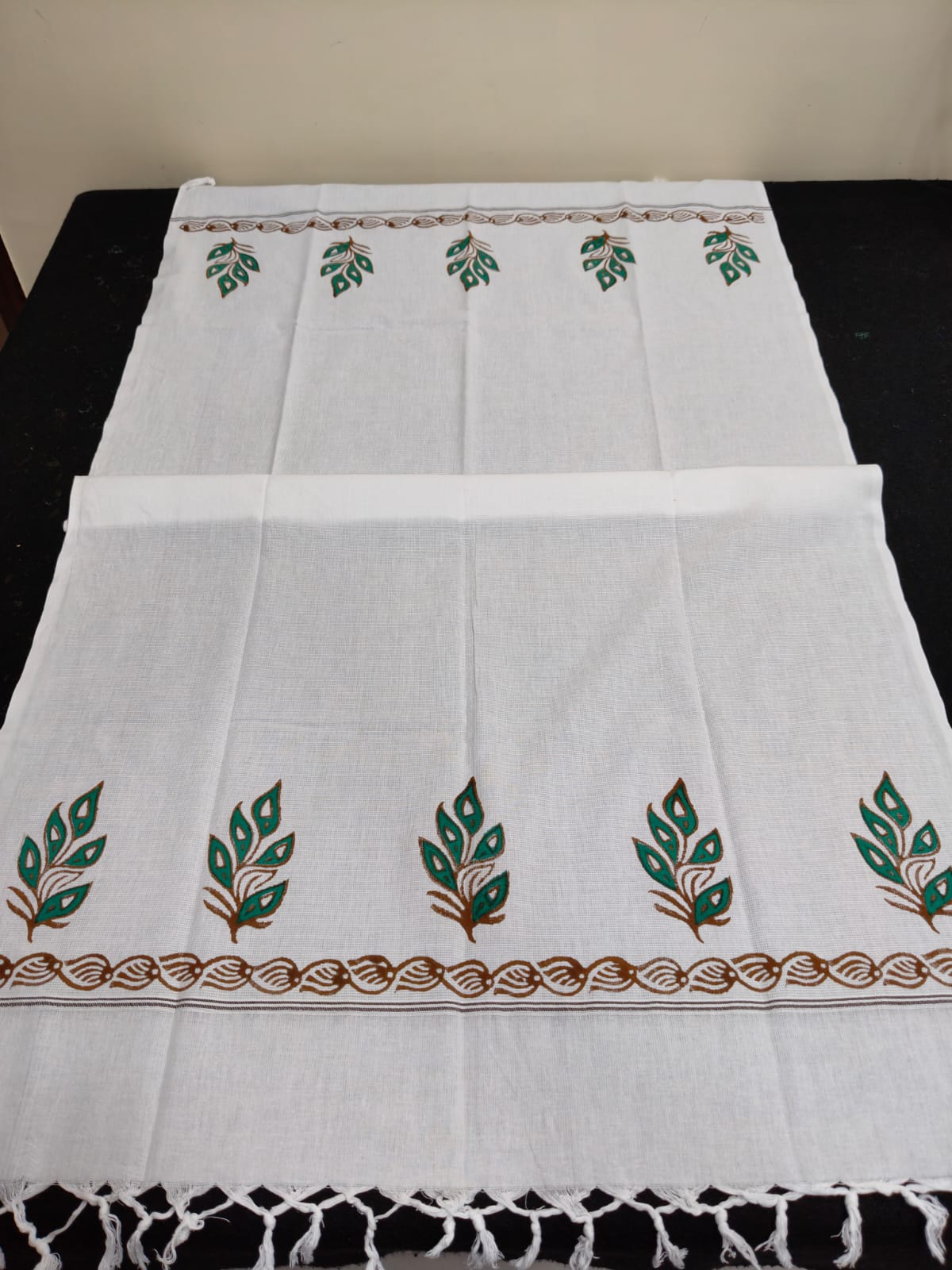 Varak - Hand Block Printed Cotton Towels (Set of 2)
