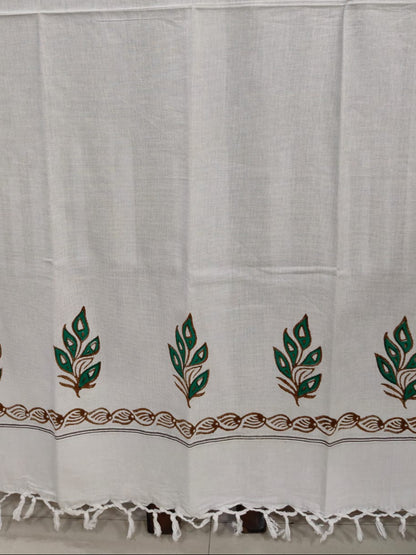 Varak - Hand Block Printed Cotton Towels (Set of 2)