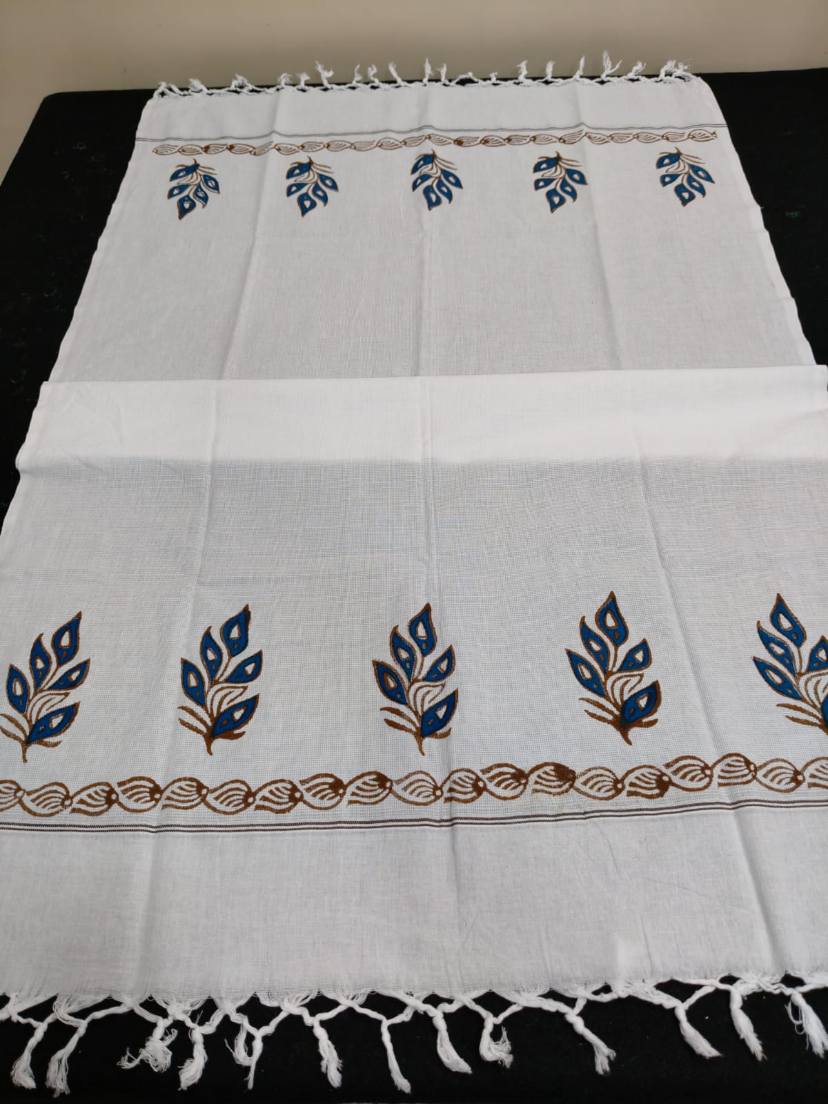 Varak - Hand Block Printed Cotton Towels (Set of 2)