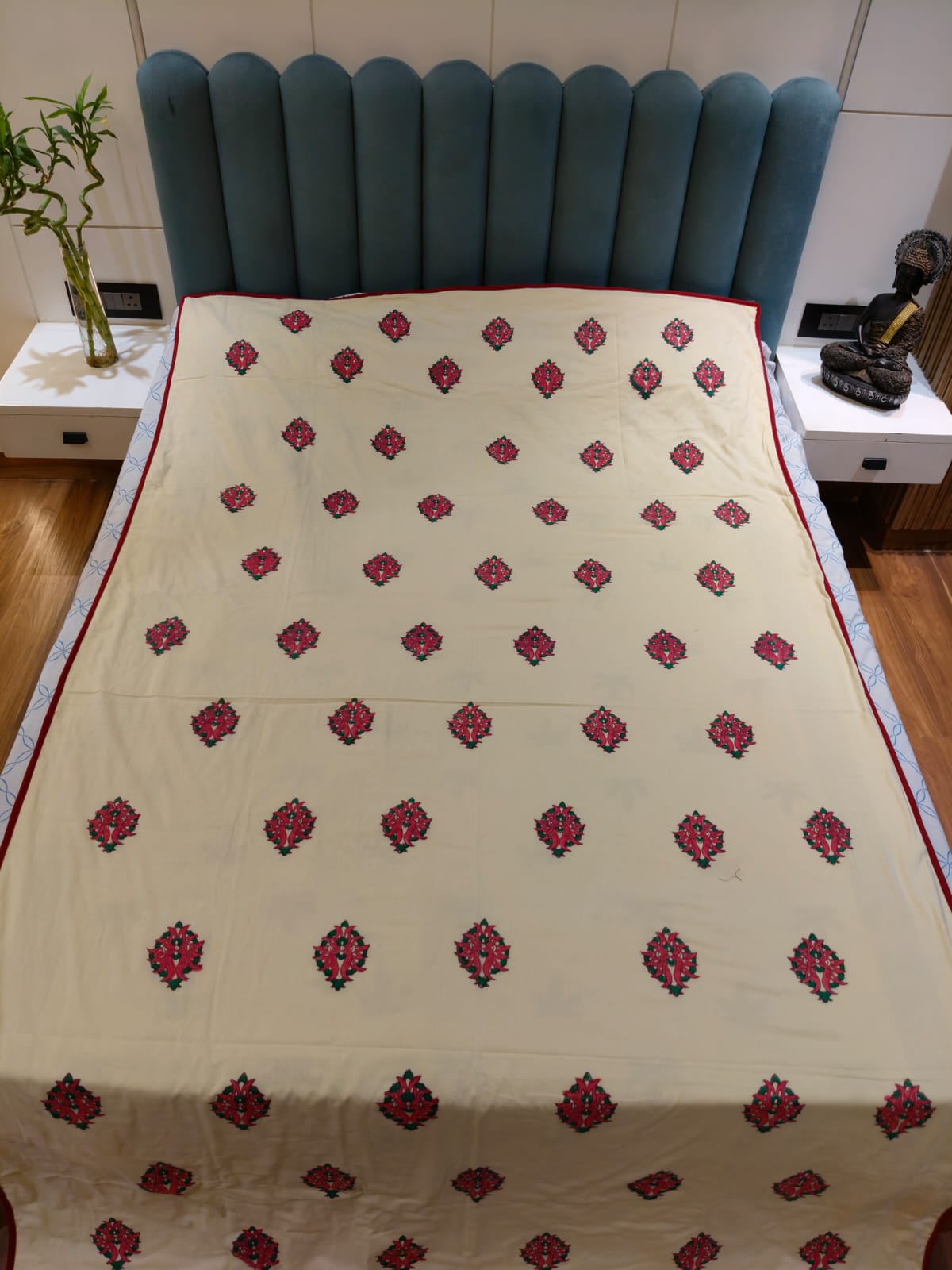 Floral Dreams - Reversible Hand Block Printed Dohar