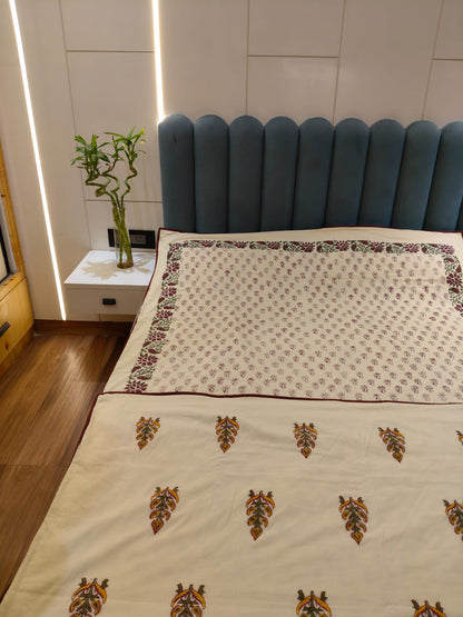 Peaceful Dreams - Reversible Hand Block Printed Dohar