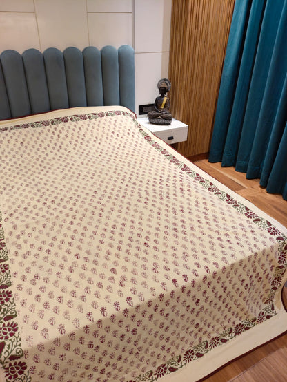 Peaceful Dreams - Reversible Hand Block Printed Dohar