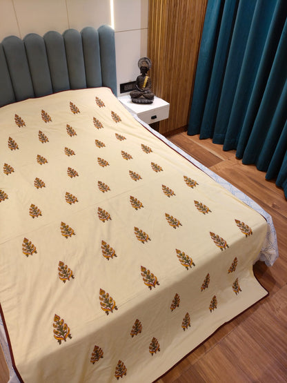 Peaceful Dreams - Reversible Hand Block Printed Dohar