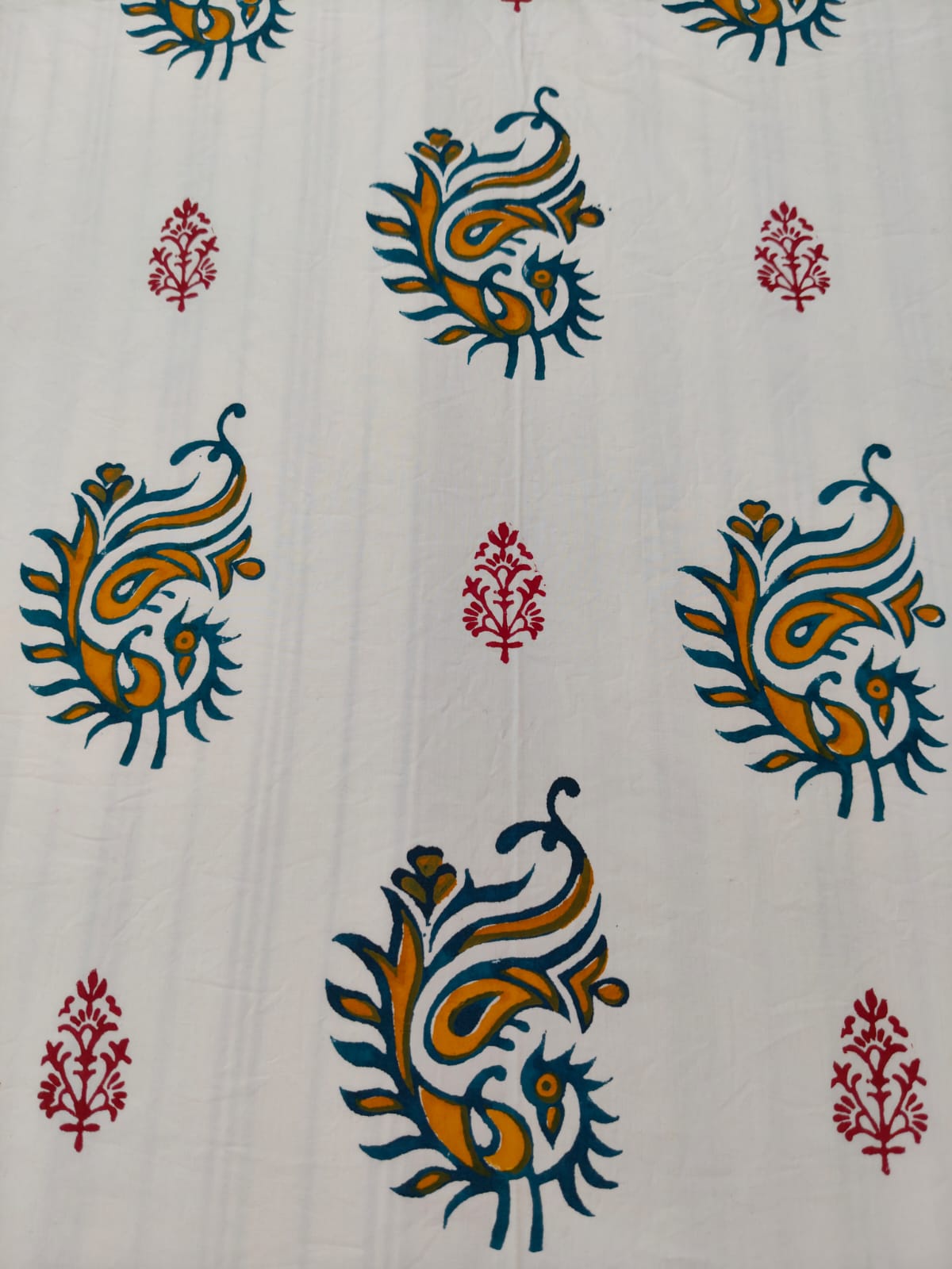 Leela – Hand Block Printed Double Bedsheet Set