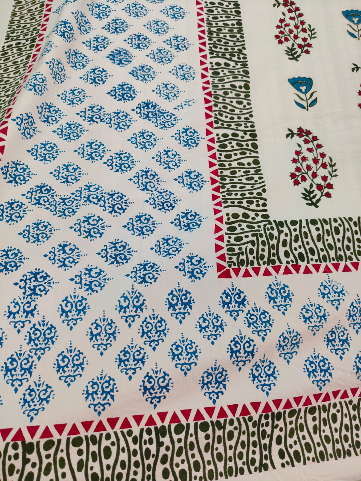 Sheetal – Hand Block Printed Double Bedsheet Set