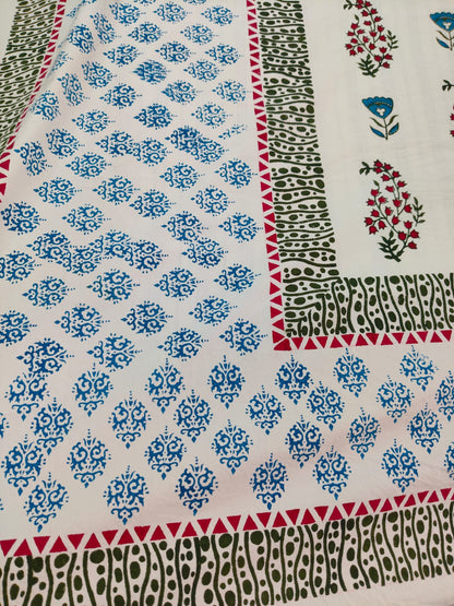 Sheetal – Hand Block Printed Double Bedsheet Set