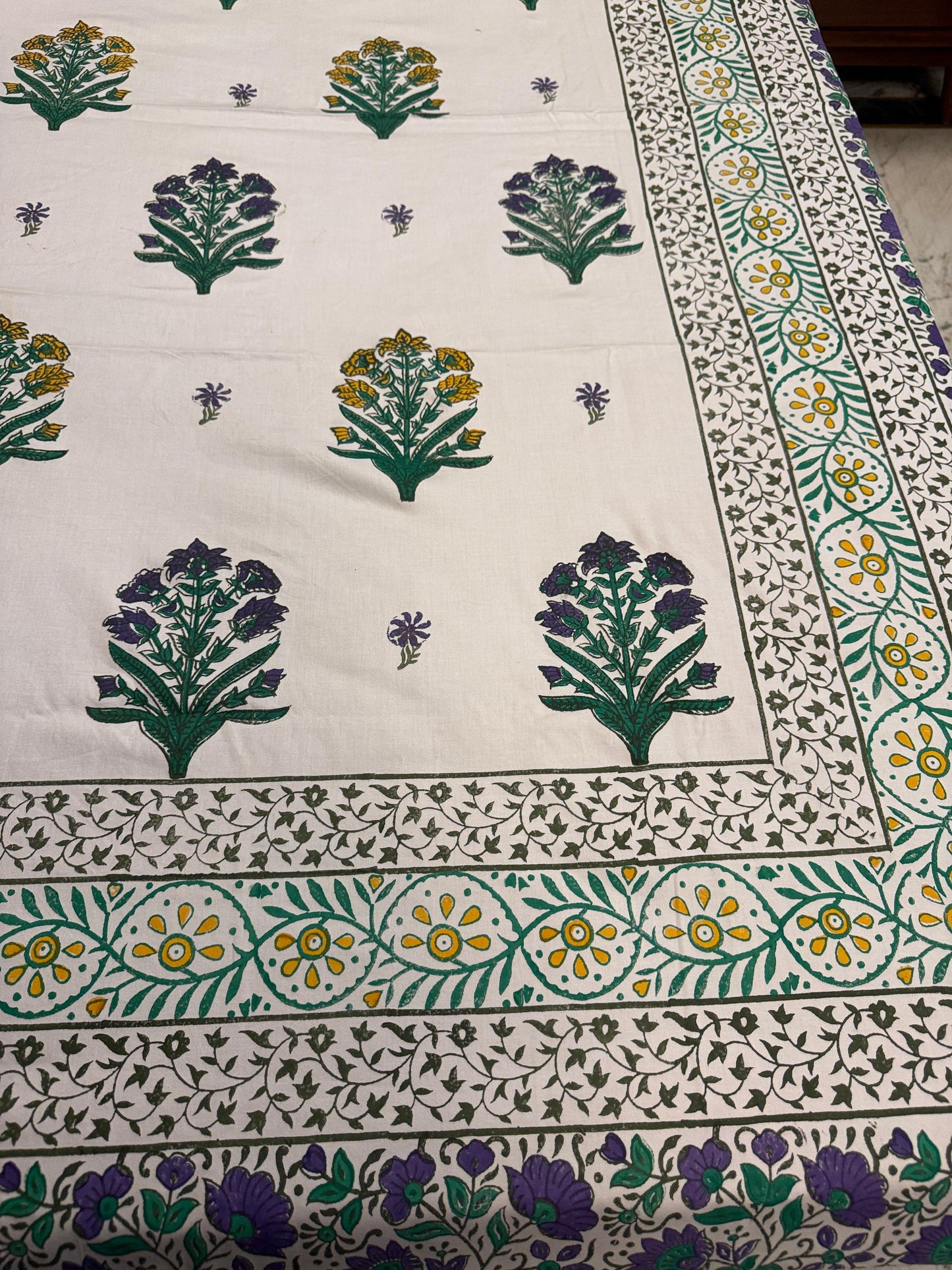 Bagh-e-Bahar – Hand Block Printed Double Bedsheet Set