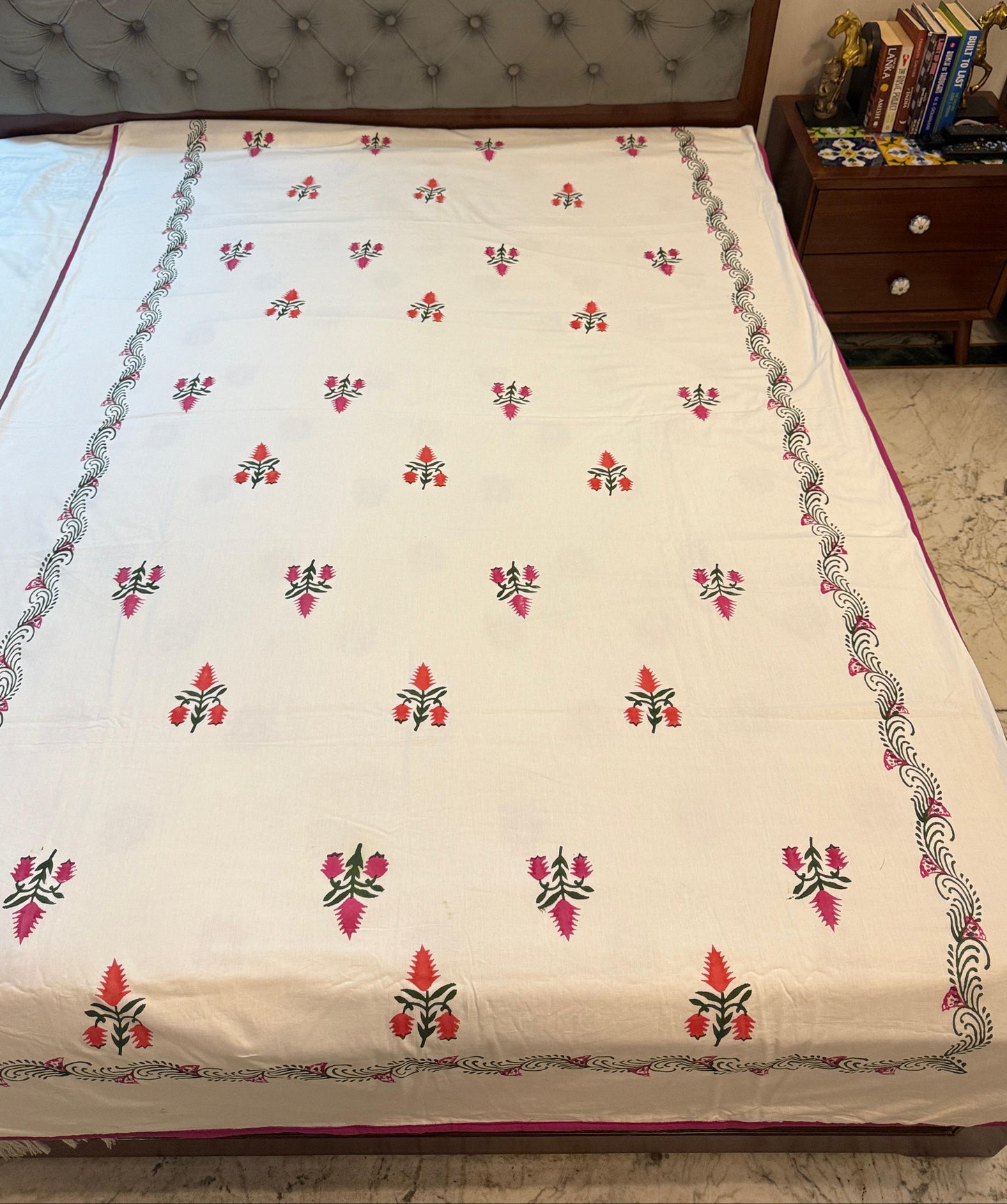 Pleasant Dreams - Reversible Hand Block Printed Dohar